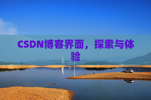 CSDN博客界面，探索与体验